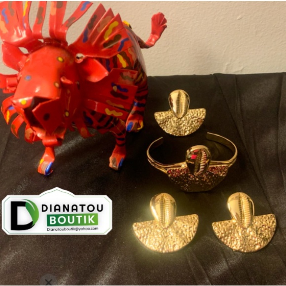 Baoulè Cuff Bracelet/Earrings & Ring Set